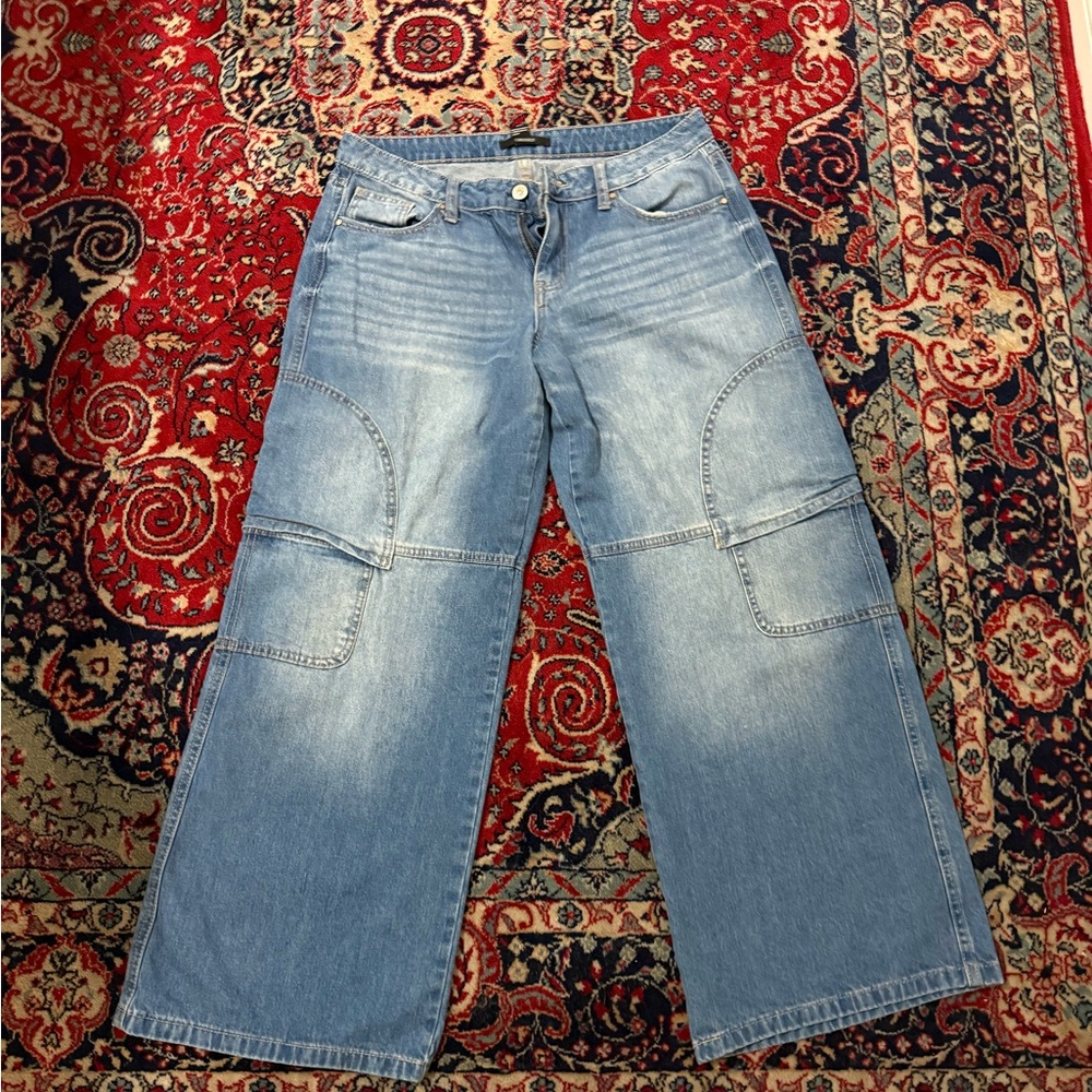 Forever 21 Blue High-Rise Denim Jeans